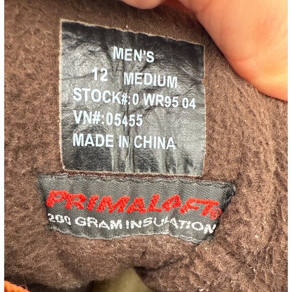 LL Bean Mens 12M Brown Leather Primaloft Storm Chaser Winter Duck Boots TEK 2.0 - Picture 15 of 16